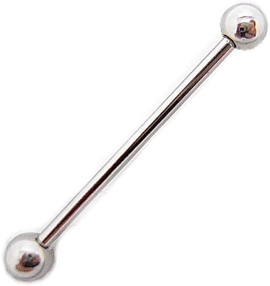 Amazon | 14G ロングバーベル インダストリアル ストレート